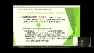 北海道経済産業局　金融機関向け「新型コロナウイルス感染症に係る支援策に関する説明会」②　プッシュ型事業承継高度化事業、事業承継時の経営者保証解除