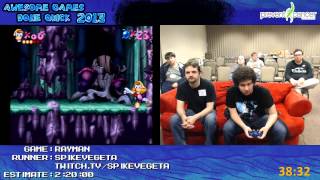 Rayman Speed Run (1:47:10) w/Origins bonus run *Live at Awesome Games Done Quick 2013*