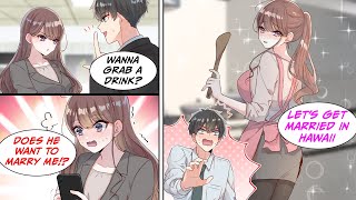 [Manga Dub] The cold girl at work sees my phone and suddenly becomes super nice to me and.. [RomCom]