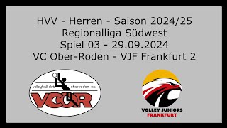 HVV - Herren - Saison 24/25 - Regionalliga Südwest - Spiel 03 - VC Ober-Roden - VJF Frankfurt 2