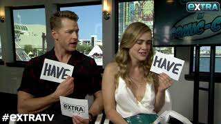 47 Stitches? 'Manifest' Stars Josh Dallas \u0026 Melissa Roxburgh Play ‘Never Have I Ever’