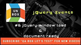 #6 jQuery window load & document ready