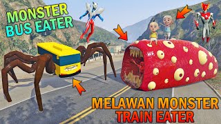 THE BUS EATER FIGHTS WITH TRAIN EATER - GTA 5 BOCIL SULTAN