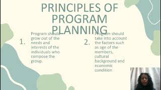 Social Group Work Assignment- Principles of program planning in social group work. 24MSWA36