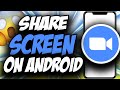 How To Share Screen In Zoom Meetings On Android ✅