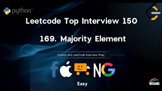 Majority Element | FAANG Interview Prep | LeetCode 169 Solution in Python #LeetCode #FAANG #Python