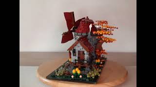 Mocsage Dutch Windmill Medieval MOC Bricks Set 2296PCS by PeetersKevin