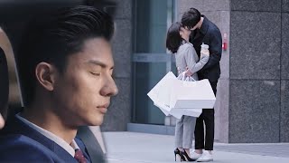 Cinderella took initiative to kiss CEO in street.handsome boss was so jealous