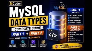 MySQL Data Types Complete Guide 🔥 | Beginner to Advanced | Full Tutorial @CoderNileshSomkule