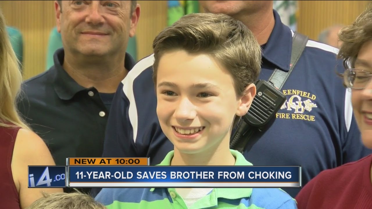 11 Year Old Saves Brother From Choking Youtube
