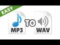 How to Convert MP3 to WAV