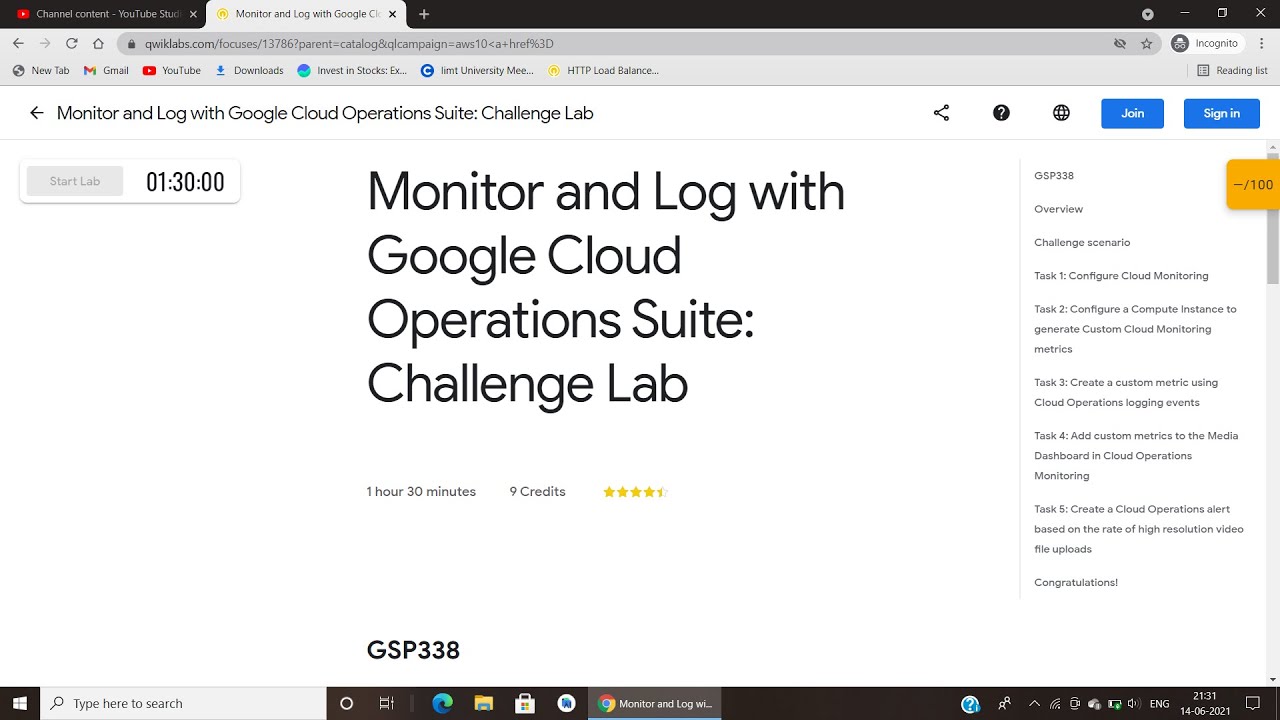 Qwiklabs Monitor And Log With Google Cloud Operations Suite Challenge ...