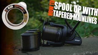 HOW TO SPOOL UP WITH TAPERED MAINLINE - CARP FISHING