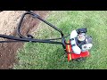 1st start 52cc honda clone mini tiller cultivator 2 stroke gas