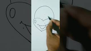 Quick simple and easy drawing of cow face l cow face drawing for beginner #shorts #viral #cow