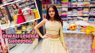 Bindass Kavya Diwali Dresses Shopping 2024 😍Most Beautiful Golden Lehenga for Diwali Celebration 🪔