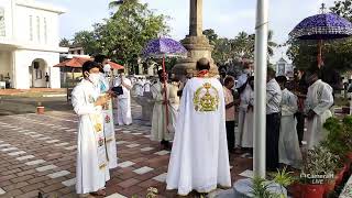 വി.കുർബാന, നൊവേന , തിരുസ്വരൂപ പ്രതിഷ്ഠ , കൊടിയേറ്റ് - ഫാ.ജോൺസൺ പുള്ളീറ്റ് (വികാരി)