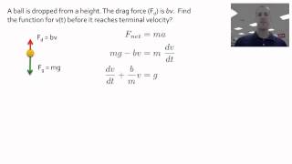 Drag Force and DiffEq