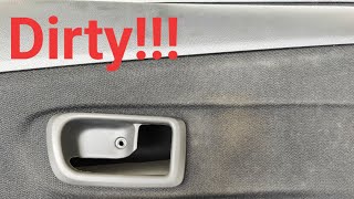 DIY Perodua Alza Cleaning Door Panels