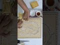 how to stick the gold foil in tanjore painting... shorts