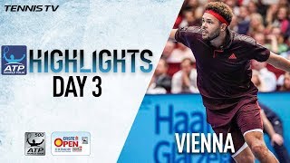 Highlights: Tsonga, Zverev Advance Wednesday In Vienna 2017