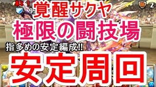 【パズドラ】極限の闘技場 安定周回（覚醒サクヤ）