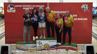 Torneo Nacional Apertura 2025 - Juvenil, Sénior y S. Sénior - Premiación Final Indiv. y Todo Evento