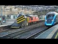 busy fantastic day at carlisle station freight passenger trains steam charter 1st february 2025 wcml