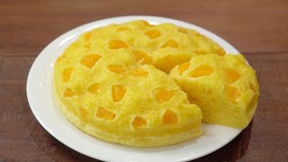 [노오븐,노버터] 초간단 감귤빵 만들기 :: 4가지 재료면 OK :: 폭신,탱글 감귤찐빵 :: No Oven Steamed Mandarin Bun :: Cake Recipe