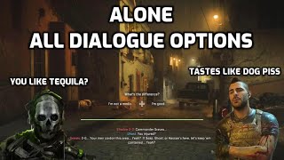 Alone - All Dialogue Options - Modern Warfare 2