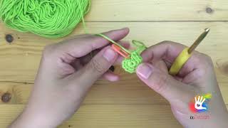 Basic Crochet Learning: Spiral /continuous round (crochet in a round)