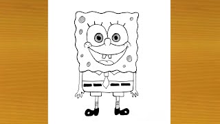 How To Draw SpongeBob Squarepants easy step by step || Drawing Tutorial || Easy Drawing