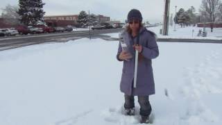 Taking a Snow Core Sample