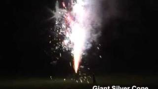 X-iting Fireworks | Giant Silver Cone