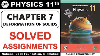 Numerical Assignments | Chapter 7 | Deformation of Solids | Physics 11th | National Book Foundation