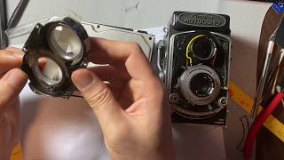 Minolta Autocord MXS Information Window Replace DIY