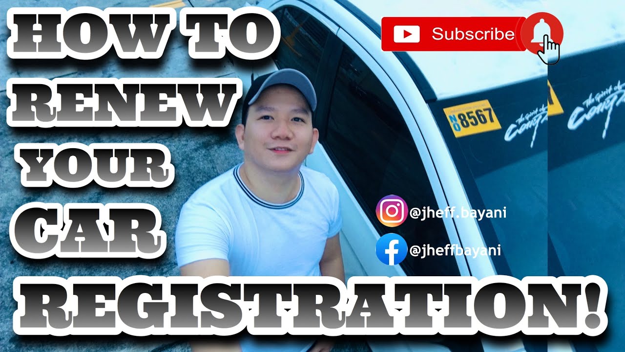 HOW TO RENEW YOUR CAR REGISTRATION! - YouTube