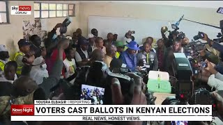 Voters cast ballots in Kenyan elections