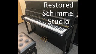 Beautifully Restored Schimmel Studio Upright