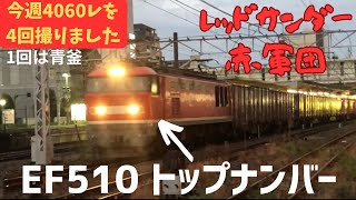 【レッドサンダーと青釜のEF510】貨物列車4060レばかり集めました 2023年9月最終週