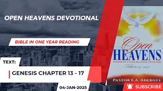 Open Heavens Bible in One Year Reading 04-01-2025