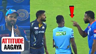 Rohit Sharma shocked when Hardik Pandya arguing with Pollard after defeating Mumbai Indians | GTvsMI