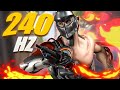 Playing with a 240hz monitor as a Grandmaster Genji player in Overwatch 2