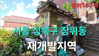 서울 성북구 장위1동 장위14구역 노후주택 밀집 지역을 돌아봤습니다,