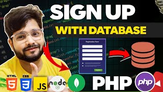 CREATE A FORM WITH REALTIME DATABASE || HTML CSS JS \u0026 PHP || #webdevelopment