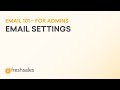 Admin Email settings in Freshsales CRM