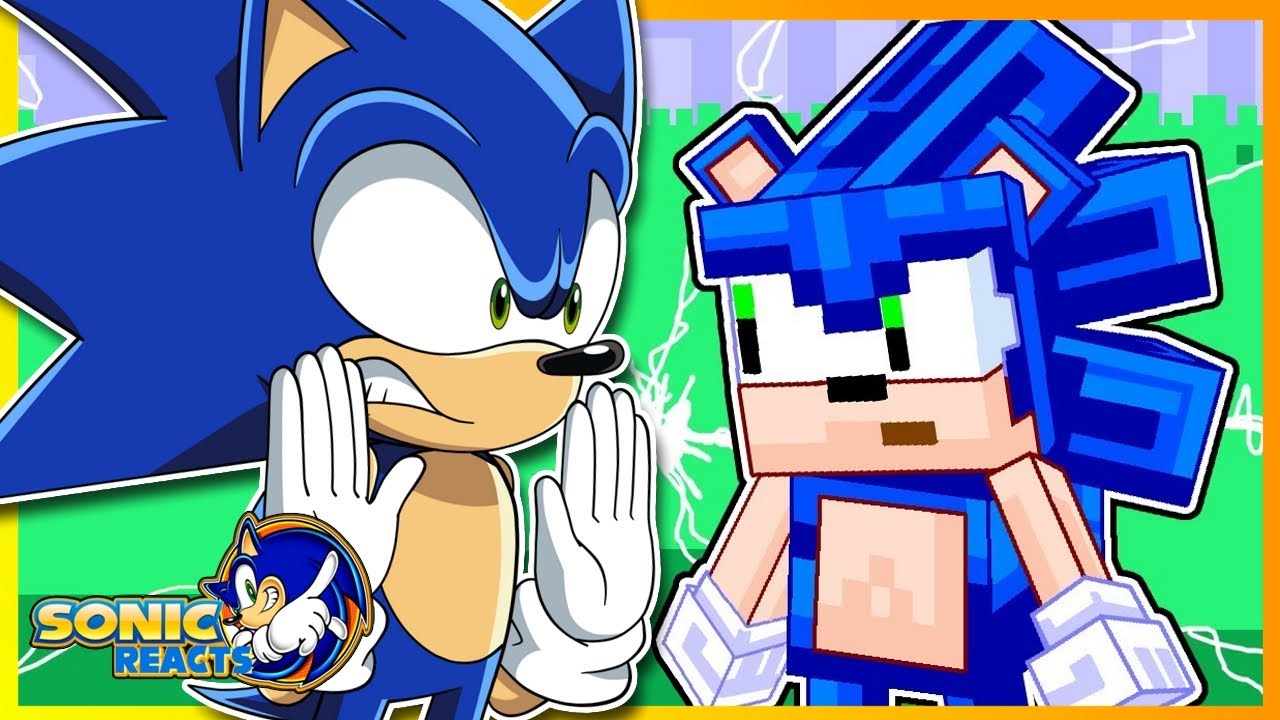 SONIC LOVES CHAO GARDENS!! Sonic Reacts Sonic Meets Minecraft Sonic ...