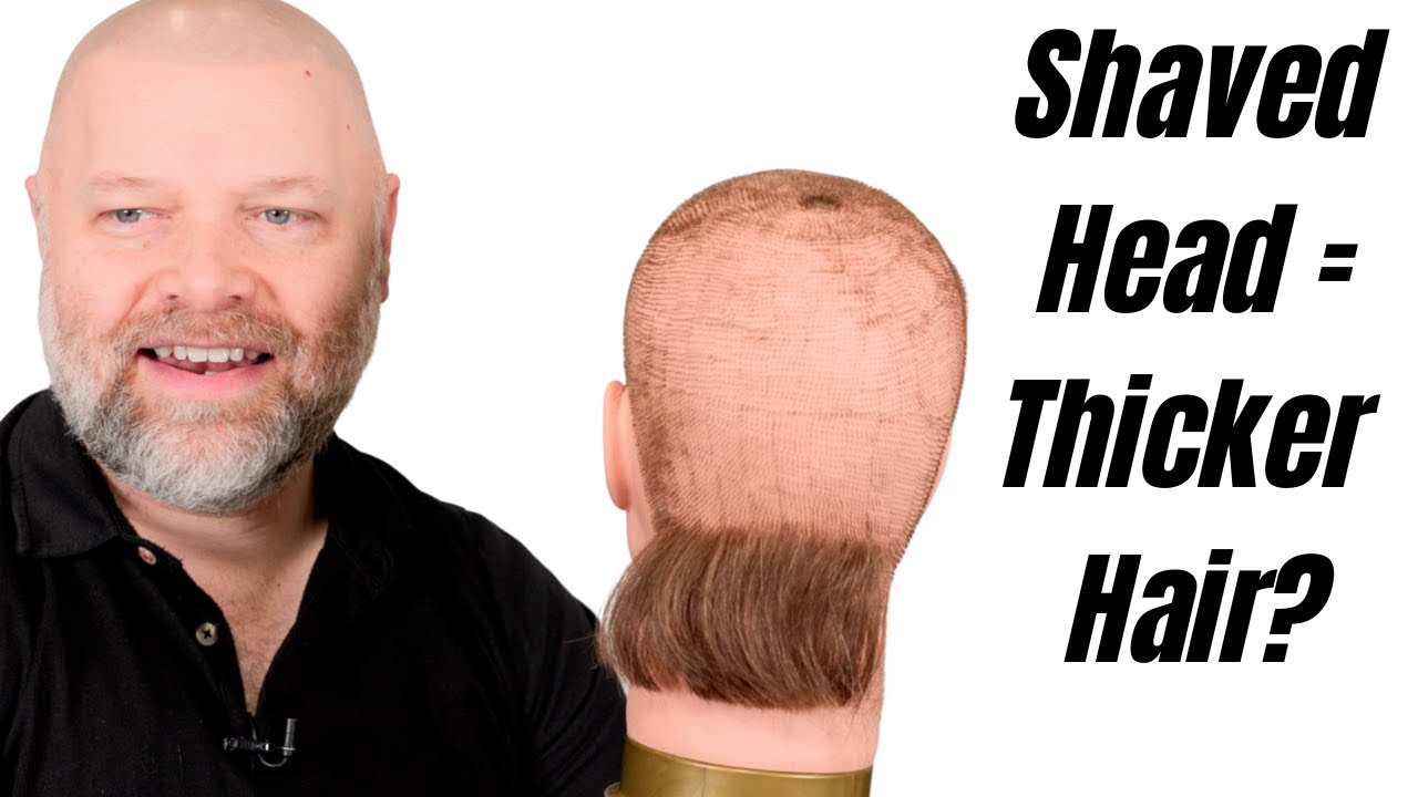 Does Shaving Your Head Make Your Hair Grow Thicker? - TheSalonGuy - YouTube