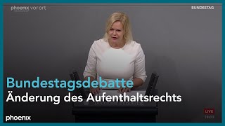 Bundestagsdebatte zur Änderung des Aufenthaltsrechts am 19.10.22