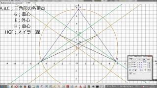 重心・垂心・外心とオイラー線の関係